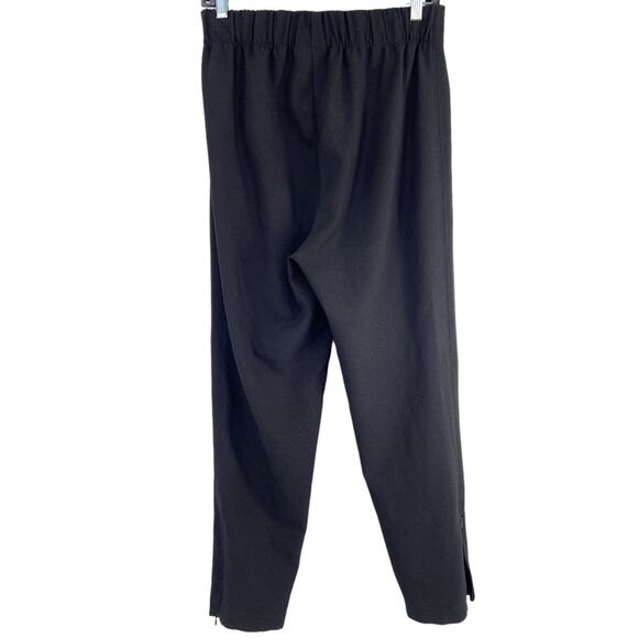 GANNI TAPERED CREPE CLARK PANTS BLACK‎ SZ 34/ US 2 - Picture 6 of 8